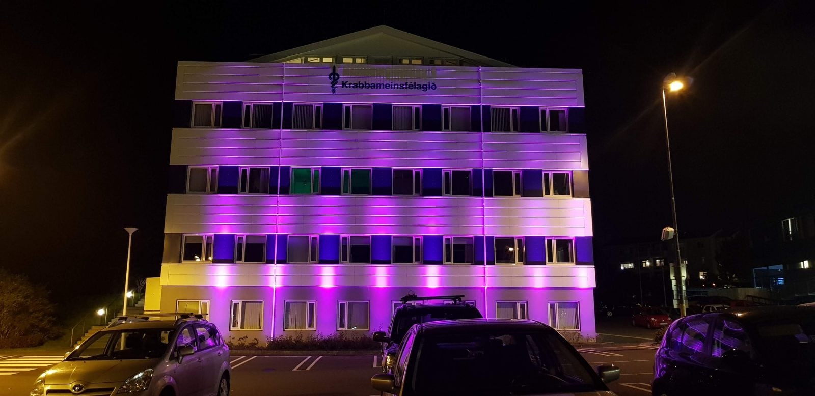 Color Kinetics light - krabbameinsfélagið